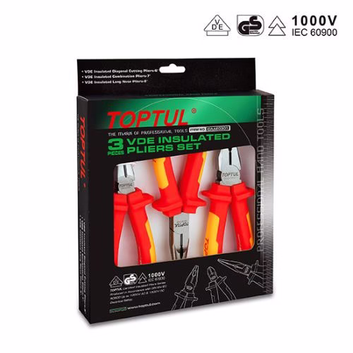 Acasă 9 Set Clești vde izolati electric pana la 100v (patent + cleste spit + svichi+ cleste de dezizolat) MAC1010GAAE0301