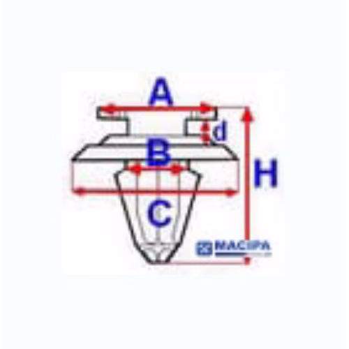 Diblu fixare capitonaj MAC0702ROMC60455 Diblu fixare capitonaj MAC0702ROMC60455