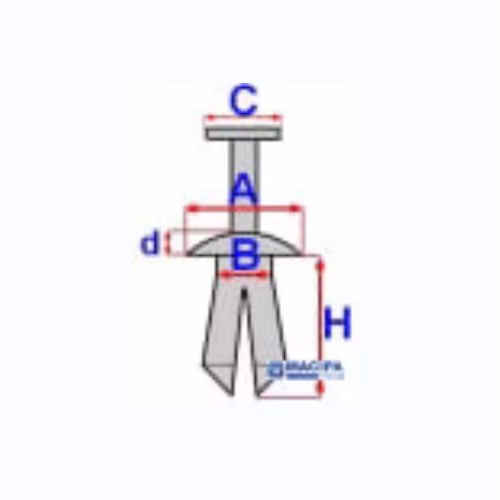 Diblu fixare capitonaj MAC0701ROMC50248 Diblu fixare capitonaj MAC0701ROMC50248